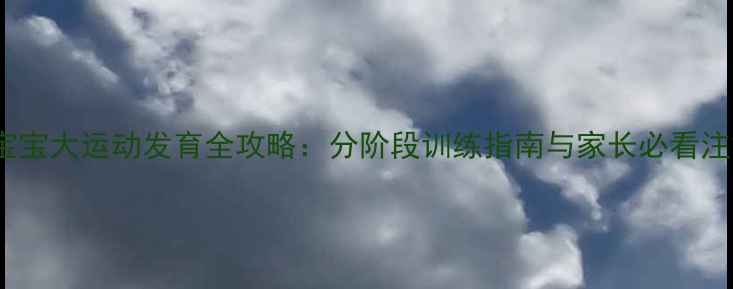 图片 0-3岁宝宝大运动发育全攻略：分阶段训练指南与家长必看注意事项