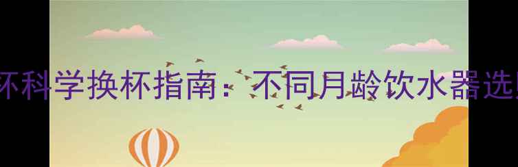 图片 0-6岁宝宝饮水杯科学换杯指南：不同月龄饮水器选购与清洁全攻略