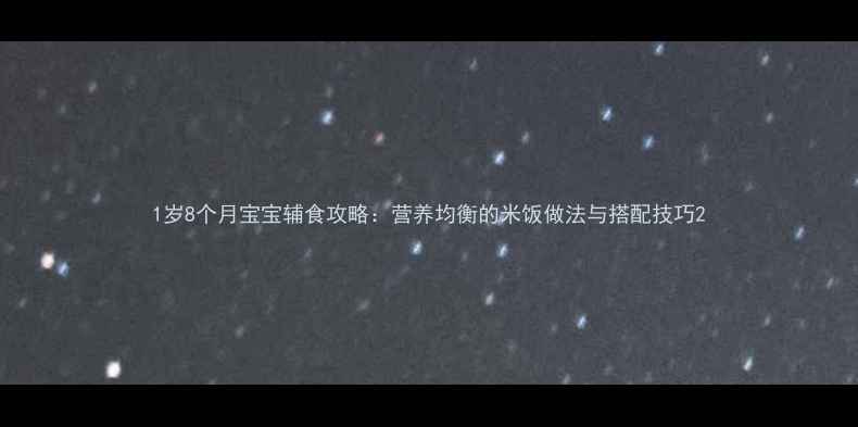 图片 1岁8个月宝宝辅食攻略：营养均衡的米饭做法与搭配技巧2