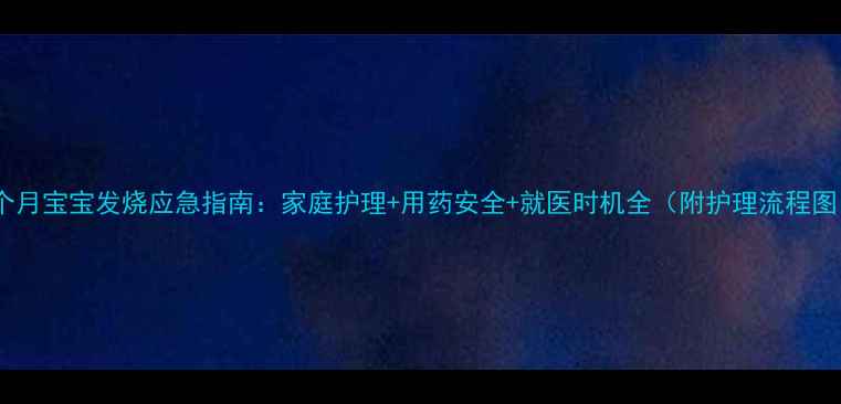 图片 5个月宝宝发烧应急指南：家庭护理+用药安全+就医时机全（附护理流程图）