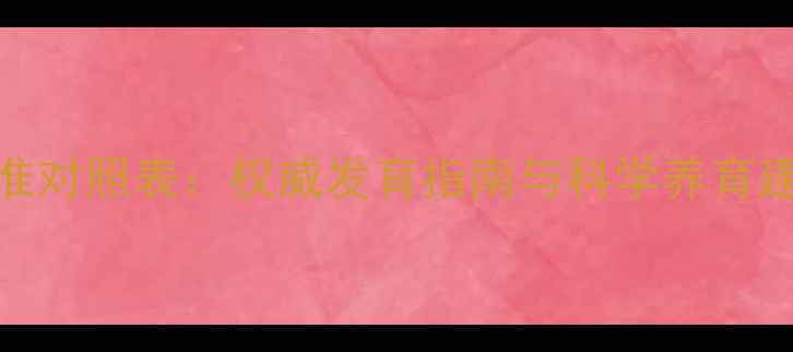图片 九个月宝宝身高体重标准对照表：权威发育指南与科学养育建议（附国家标准数据）