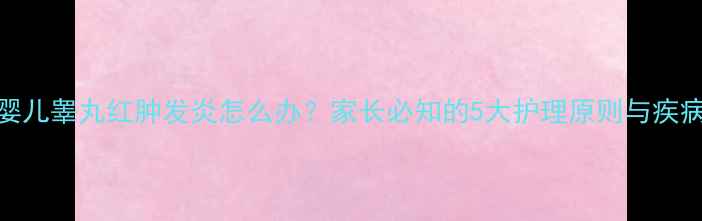 图片 婴儿睾丸红肿发炎怎么办？家长必知的5大护理原则与疾病