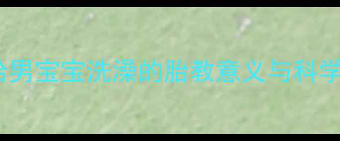 图片 孕妇梦见给男宝宝洗澡的胎教意义与科学护理指南1