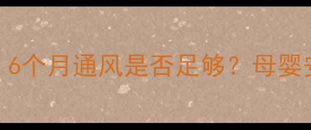 图片 孕期装修必看！6个月通风是否足够？母婴安全入住全攻略