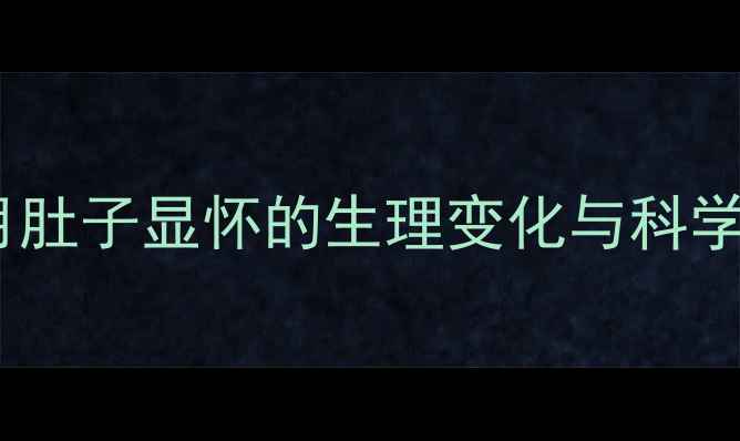 图片 怀孕三个月肚子显怀的生理变化与科学应对指南2