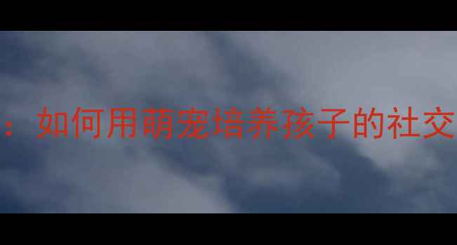 图片 斗牛犬宝宝萌照：如何用萌宠培养孩子的社交能力与责任感？