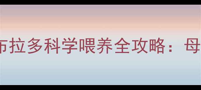 图片 新手父母必看！两个月大拉布拉多科学喂养全攻略：母婴家庭必备的健康护理指南1