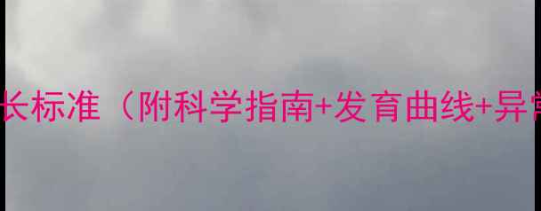 图片 新生儿体重增长标准（附科学指南+发育曲线+异常情况处理）1