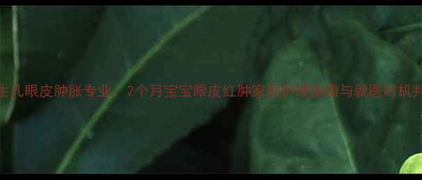 图片 新生儿眼皮肿胀专业：2个月宝宝眼皮红肿家庭护理指南与就医时机判断