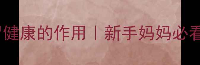 图片 益生菌对宝宝肠胃健康的作用｜新手妈妈必看的科学补充指南1