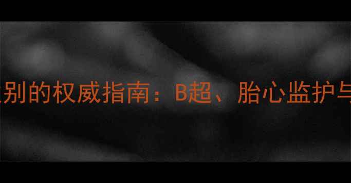 图片 科学测胎儿性别的权威指南：B超、胎心监护与性别鉴定全1