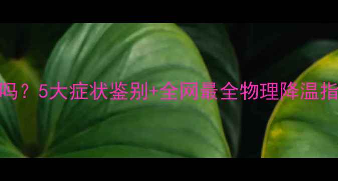 图片 🌡️孩子全身发烫是发烧吗？5大症状鉴别+全网最全物理降温指南（附退热贴使用教程）