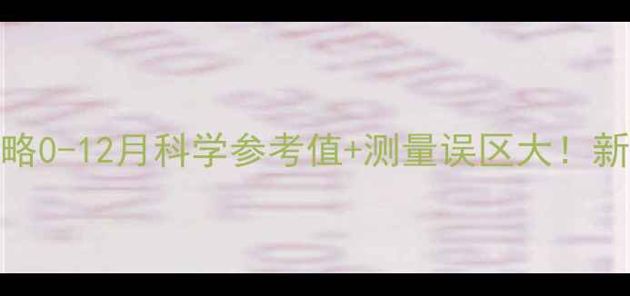 图片 📊婴儿头围发育全攻略0-12月科学参考值+测量误区大！新手爸妈必看发育指南